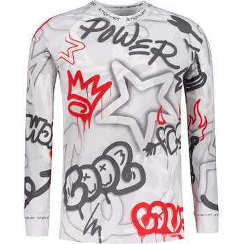 Pánské funkční termo triko s dlouhým rukávem premium ALTISPORT VOJ/ALM054TER01 ŠEDOČERVENÁ 4XL