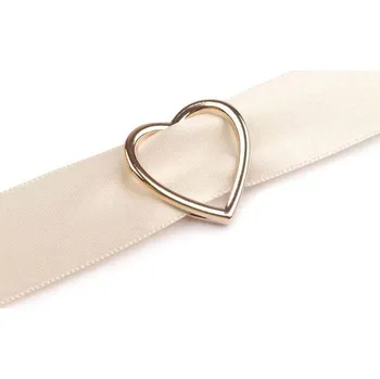 Plastový průvlek SRDCE 30x29 mm ZLATÝ