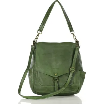 MARCO MAZZINI zelená crossbody z přírodní kůže (v187g) Velikost: ONE SIZE