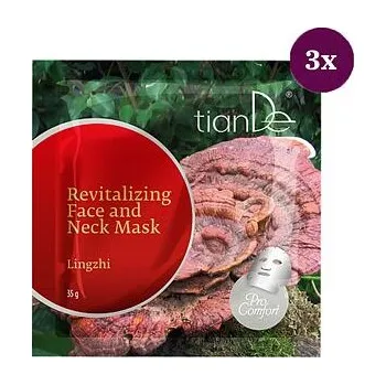 Pleťová maska Revitalizační maska na obličej a krk Lingzhi - 3ks