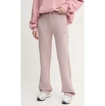 Tepláky Guess BRENDA dámské, fialová barva, s potiskem, V3RB21 K7UW2 V3RB21.K7UW2 34X, vel. XS