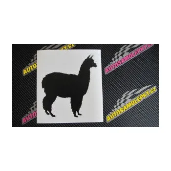 Samolepící dekorace SAMOLEPKA Lama 002 pravá alpaka (17 - šedá) NA AUTO, NÁLEPKA, FÓLIE, POLEP, TUNING, VLASTNÍ TEXT, TISK, AUTOSAMOLEPKY.cz, POLEPY, OBRÁZEK, LOGO, SAMOLEPKY