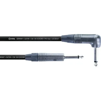Cordial Ecocord PR 3 m Rovný - Lomený Nástrojový kabel