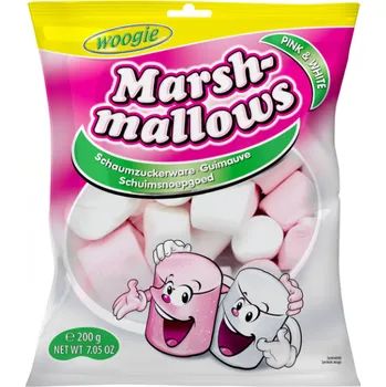 Bonbon Woogie Marshmallows Pink White 200 g