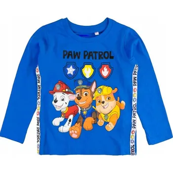 Dívčí tričko TRIKO TLAPKOVÁ PATROLA dlouhý rukáv (modré) Velikost: 6