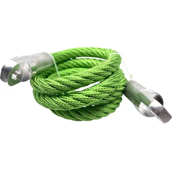 Tažné lano Lano s očky - zelené 4m