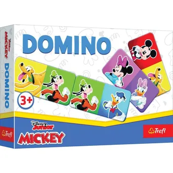Desková hra Trefl HRA Domino Mickey Mouse a přátelé 21 dílků karton (společenská hra)