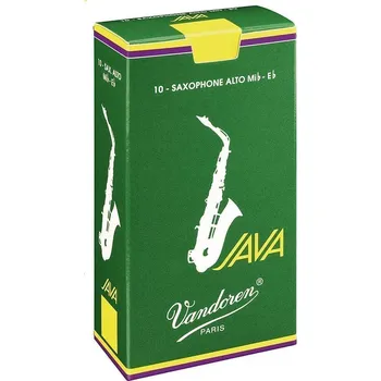 Příslušenství pro dechový nástroj Vandoren Java Green Alto 1.0 Plátek pro alt saxofon