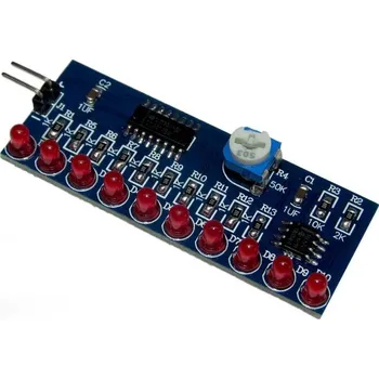 Síťový kabel Běžící světlo, stavebnice s NE555+CD4017