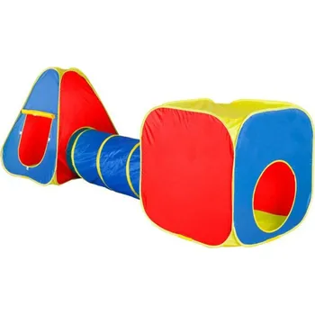 Dětský stan John Dětské stany látkové set 3ks Pop-Up Teepee + Krychle + Prolézací tunel