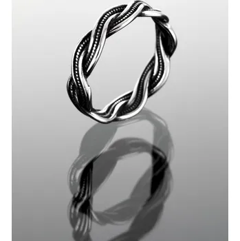 Šperk Prosperk Prsten z oceli vlna Velikost prstenů: 7 (EU: 54-56)
