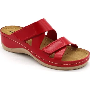 Dámská zdravotní obuv Leon Leons Maja - Červená Barva: Červená, Velikost: 41