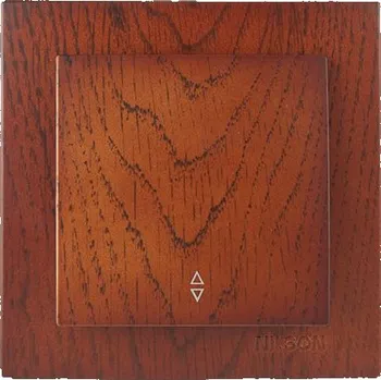 spínač SEZ SE06/0-D2 ELITE - Střídavý přepínač - střední dřevo