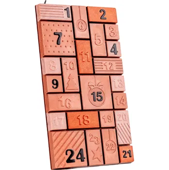 Čokoládová tyčinka Forma na čokoládové tyčinky Adventní kalendář 175x275 mm 21MA2032