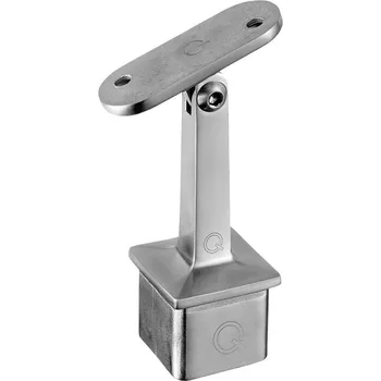 Zábradlí Konzole pro madlo, nastavitelná, Square Line, 40x40x2 mm Konzole pro madlo, nastavitelná, Square Line, 40x40x2 mm, ploché madlo, nerez. ocel 304, kartáčovaná