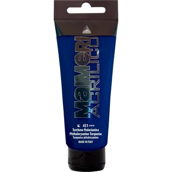 Vodová barva Maimeri Acrilico Akrylová barva Phthalo Turquoise 431 75 ml 1 ks