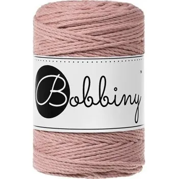 Příze Bobbiny 3PLY Macramé Rope 1,5 mm 100 m Blush Šňůra