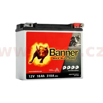 Motobaterie Motobaterie 12V, YTX20HL-BS, 18Ah, 310A, BANNER Bike Bull AGM PRO 175x88x155