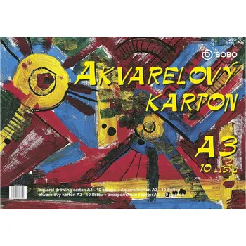 Bobo Watercolour Cardboard Skicář 10 A3 250 g