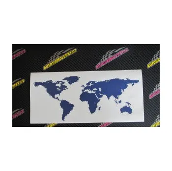 Samolepící dekorace SAMOLEPKA World mapa světa (10 - červená) NA AUTO, NÁLEPKA, FÓLIE, POLEP, TUNING, VLASTNÍ TEXT, TISK, AUTOSAMOLEPKY.cz, POLEPY, OBRÁZEK, LOGO, SAMOLEPKY