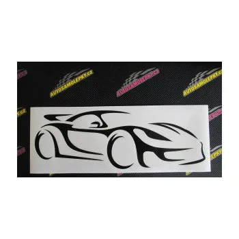 Polep vozidla SAMOLEPKA Závodní auto 002 pravá (10 - červená) NA AUTO, NÁLEPKA, FÓLIE, POLEP, TUNING, VLASTNÍ TEXT, TISK, AUTOSAMOLEPKY.cz, POLEPY, OBRÁZEK, LOGO, SAMOLEPKY