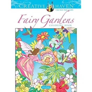 První čtění Creative Haven Fairy Gardens Coloring Book - Noble Marty