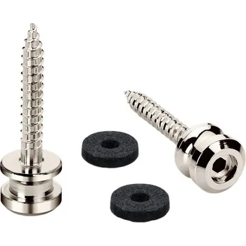 Příslušenství pro strunný nástroj Schaller 24030100 Buttons M Nickel Strap Lock