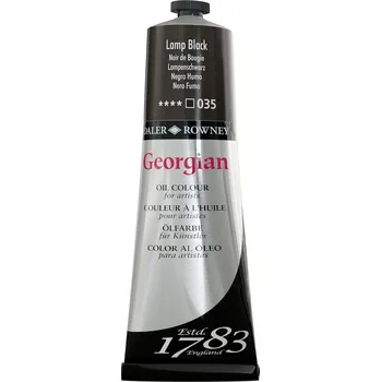 Olejová barva Daler Rowney Georgian Olejová barva Lamp Black 225 ml 1 ks