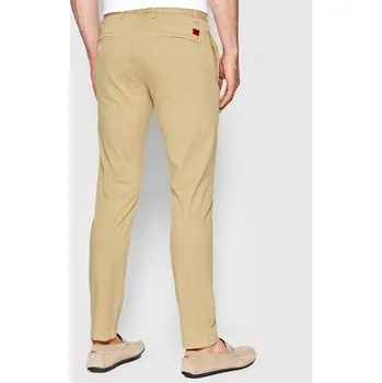 Pánské oblečení Hugo Chino kalhoty David222D 50468314 Béžová Slim Fit 31_32