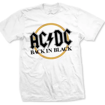 Pánské tričko AC/DC Tričko Back in Black Unisex White S