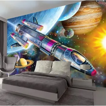 Fototapeta Solution Media 3D tapeta - Vesmírná raketa MU2538 5 - Imitace kůže - Vliesová tapeta - 320g/m2