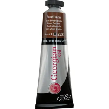 Olejová barva Daler Rowney Georgian Olejová barva Burnt Umber 38 ml 1 ks