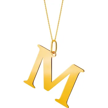 Náhrdelník Zlatý náhrdelník, anker - písmeno M - AP530-4866