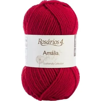 Příze Rosários 4 Amália 37 Red Pletací příze