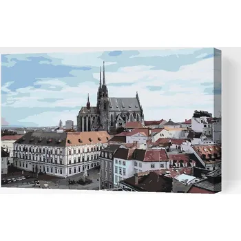 Painting Queens Painting Queens, Malování podle čísel, Katedrála Petrov, Brno 2, 40 × 60 cm, vypnuté plátno na rám