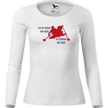 Dámské tričko DOBRÝ TRIKO Dámské bavlněné triko Co se stane na vodě Velikost: 3XL, Barva: Bílá