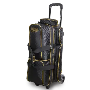Taška na bowlingovou kouli STORM 3 BALL ROL BLK ZLATA KOSTKA