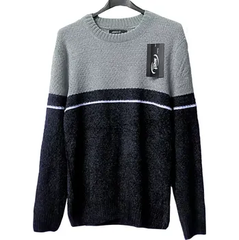 Pánský svetr Pánský teplý svetr MUST šedo/modrý vel.L/XL