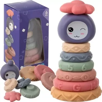 Hračka pro nejmenší Iso Trade měkké senzorické bloky 8 ks Kruzzel 25116