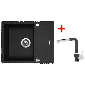 Kuchyňský dřez Sinks LINEA 600 XC Granblack + Mix 3 P GR