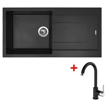 Granitový dřez Sinks AMANDA 990 Nanoblack+MIX 35 Nanoblack