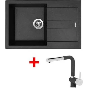 Granitový dřez Sinks AMANDA 780 Granblack + Mix 3 P GR