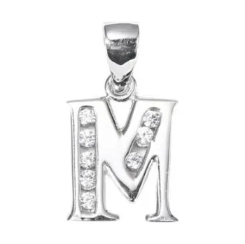 Přívěsek Stříbrný přívěsek písmeno M