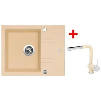 Granitový dřez Sinks LINEA 600 XC Sahara + Mix 3 P GR