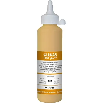 Vodová barva Lukas Cryl Liquid Akrylová barva Yellow Ochre 250 ml 1 ks
