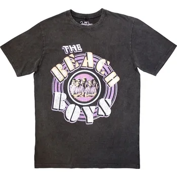 Pánské tričko The Beach Boys Tričko Vintage Photo Stone Wash Unisex Charcoal Grey L