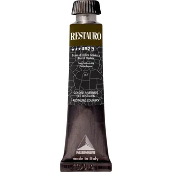 Vodová barva Maimeri Varnish Restauro Restaurační barva Burnt Umber 492 20 ml 1 ks