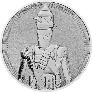 New Zealand Mint Star Wars stříbrná mince 1oz 2022 IG-11