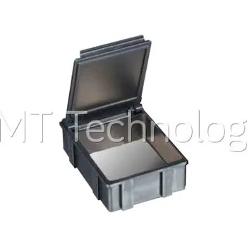 ESD Zásobník na součástky SNAPBOX 3, 40x56x20mm, černé víko, ESD - 100104002001