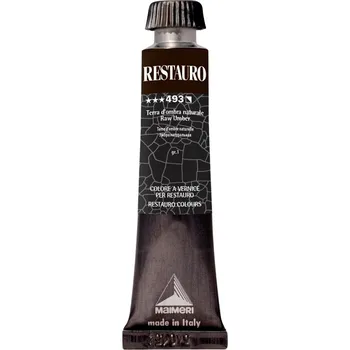 Vodová barva Maimeri Varnish Restauro Restaurační barva Raw Umber 493 20 ml 1 ks